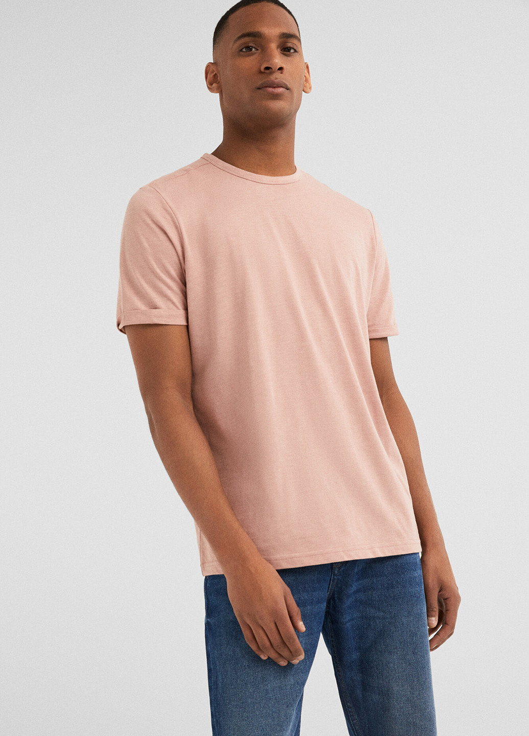 Светло-розовая футболка Springfield