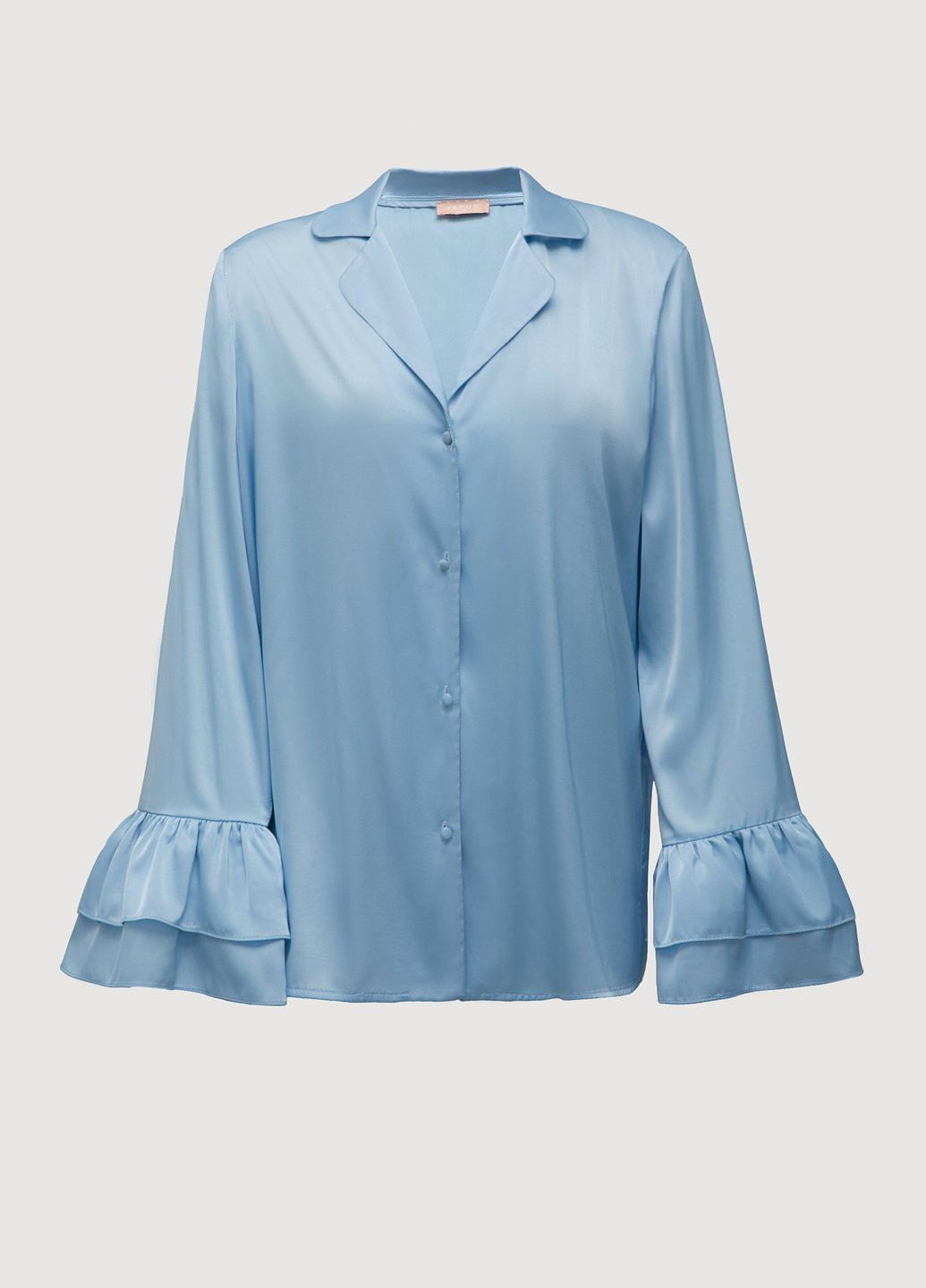 Блакитна всесезон піжама (сорочка, штани) рубашка + брюки Gepur