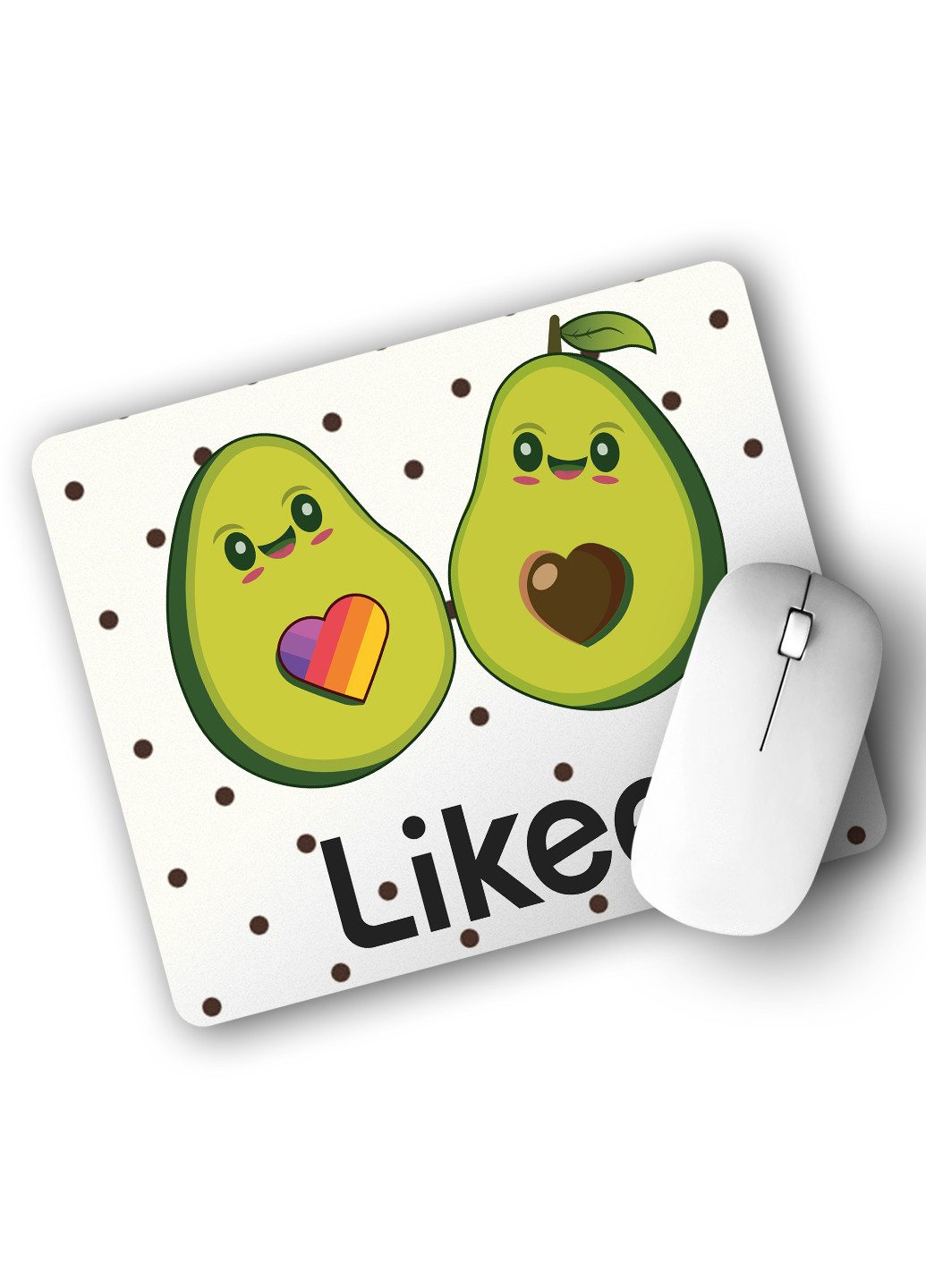 Коврик для мышки Лайк Авокадо (Likee Avocado) (25108-1031) 22х18 см MobiPrint (222995312)