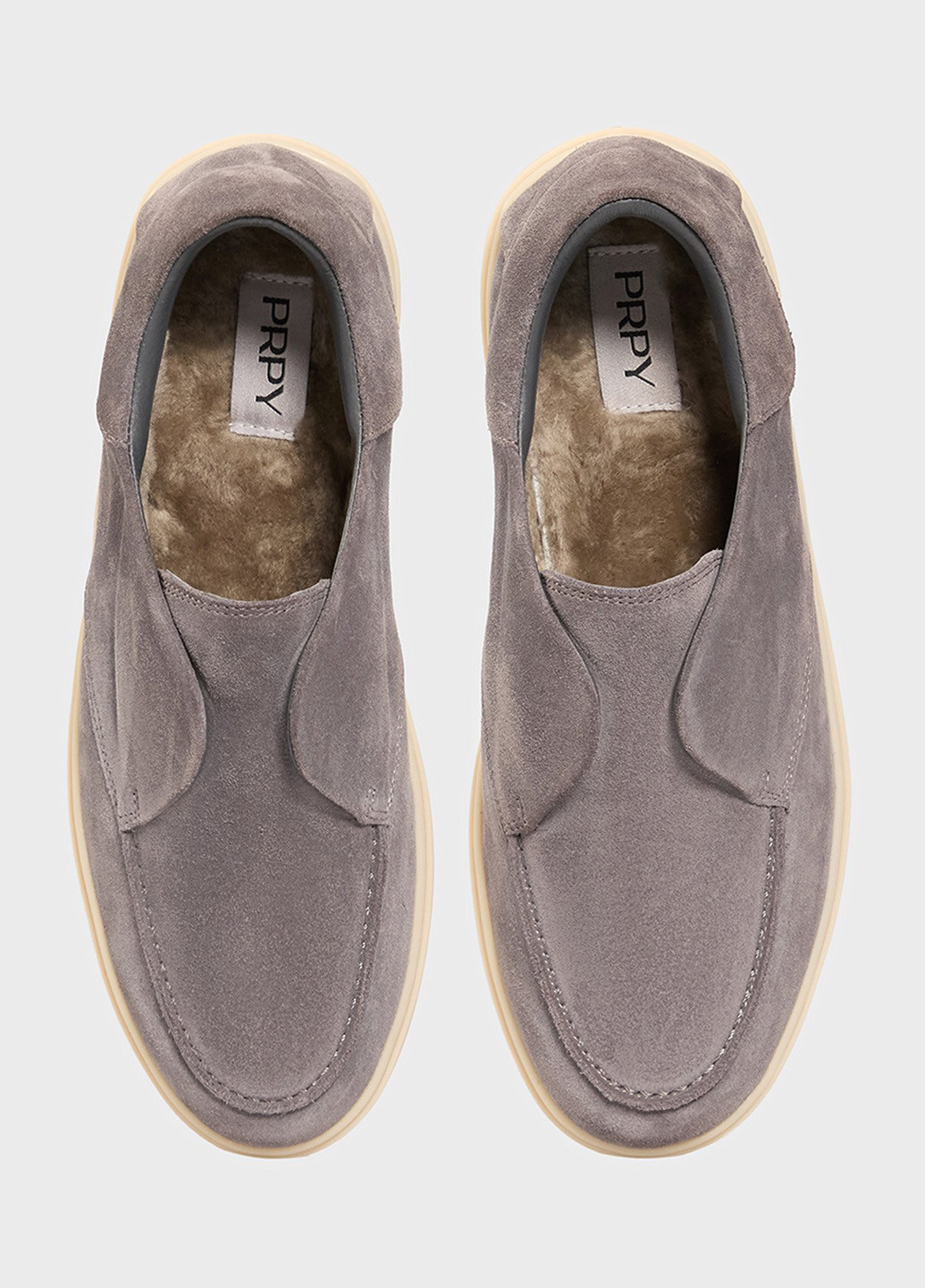 PRPY Туфли серый з натуральная замша, китай — зима (361270815)