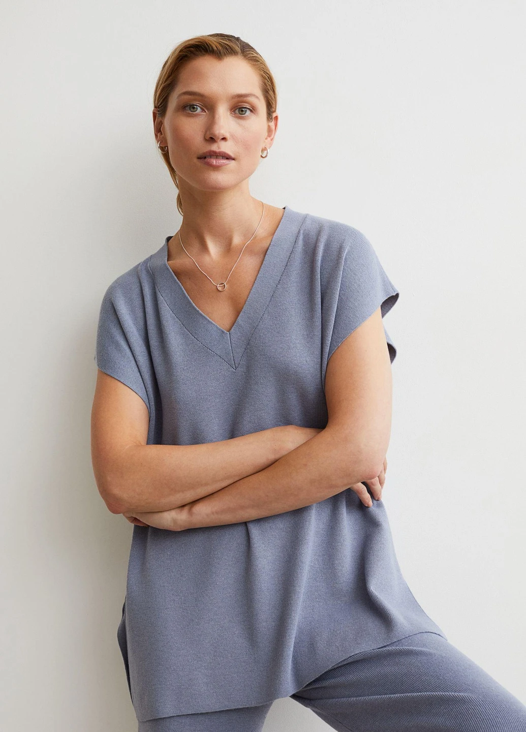 Топ літо,блідо-синій, H&M (254635399)