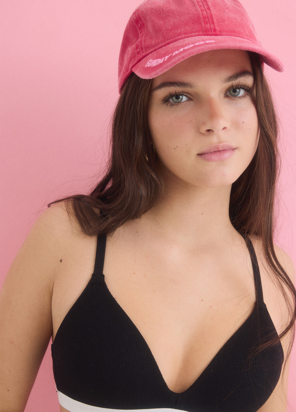 Чёрный бралетт бюстгальтер Hi&Bye без косточек хлопок