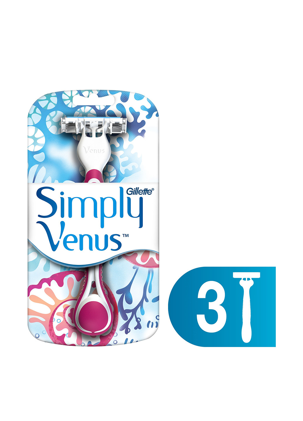 Станок одноразовый Simply 3 Plus (3 шт.) Venus (11340909)