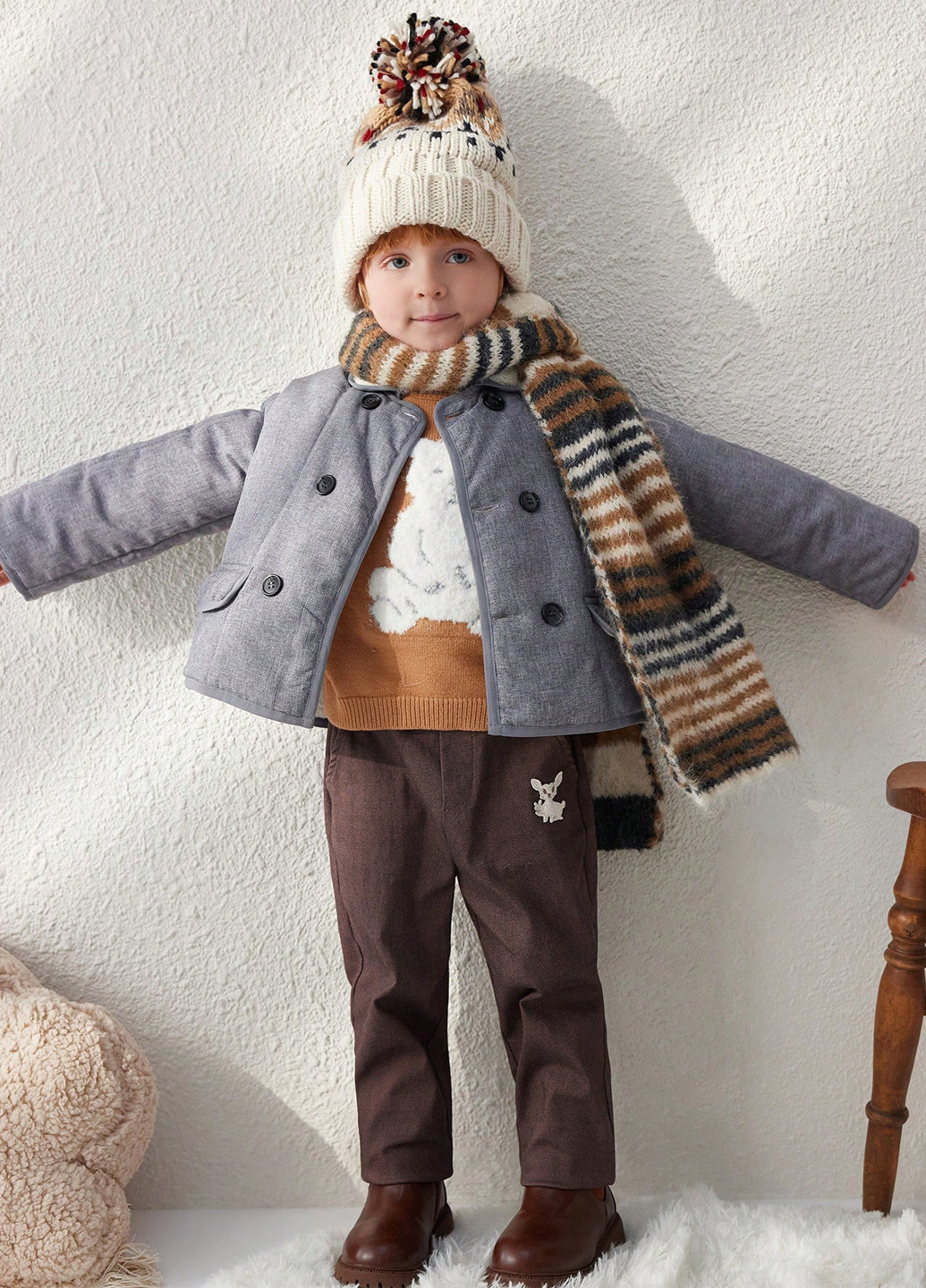 Сіра зимня куртка SHEIN