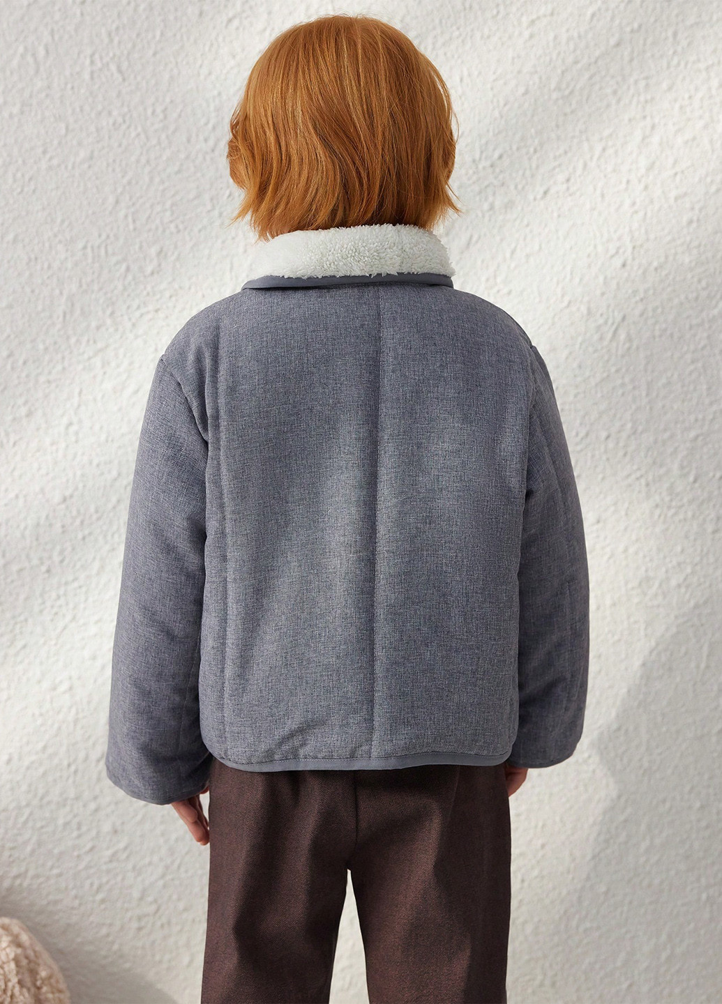 Сіра зимня куртка SHEIN