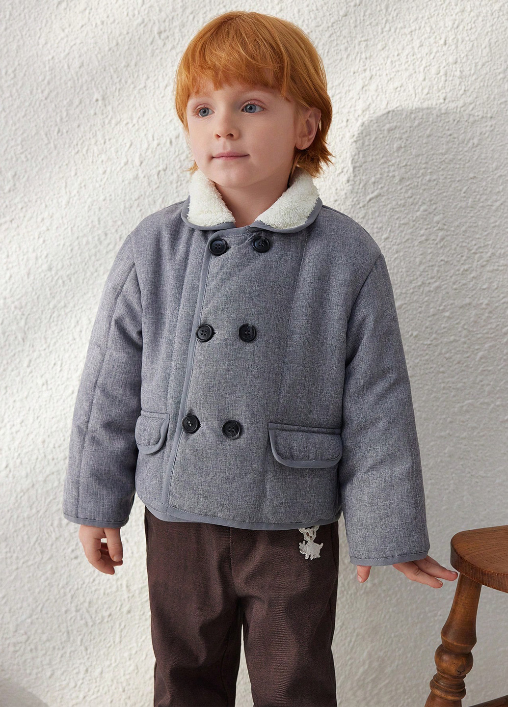 Сіра зимня куртка SHEIN