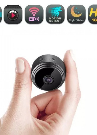 Камера видеонаблюдения беспроводная c датчиком движения и ночной съемкой Black Home (254344511)