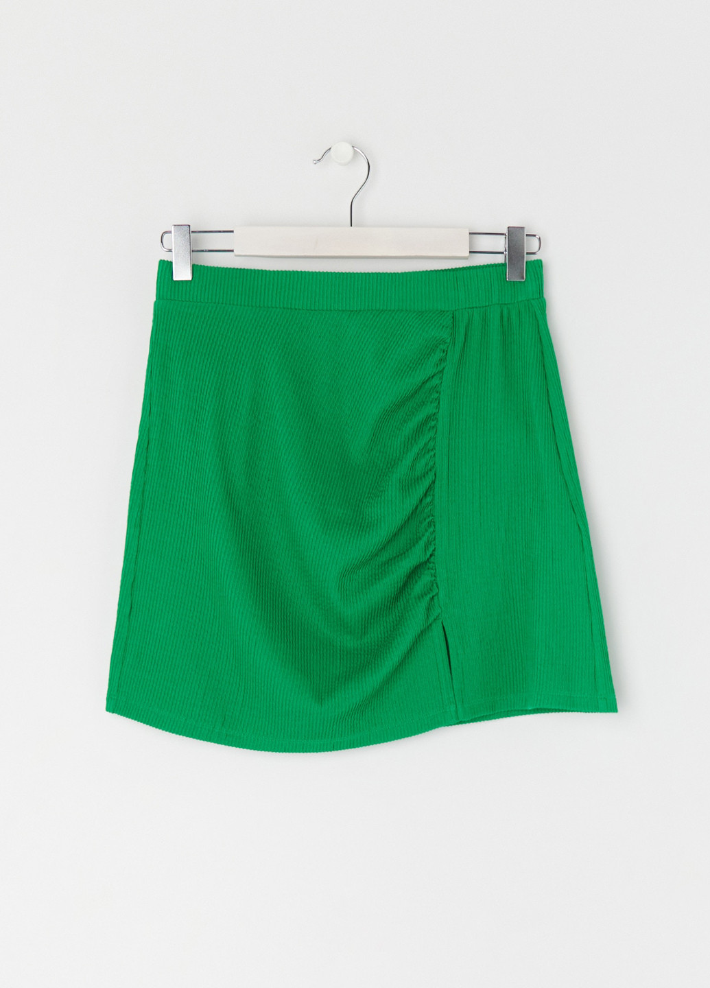 Зеленая кэжуал однотонная юбка Sinsay
