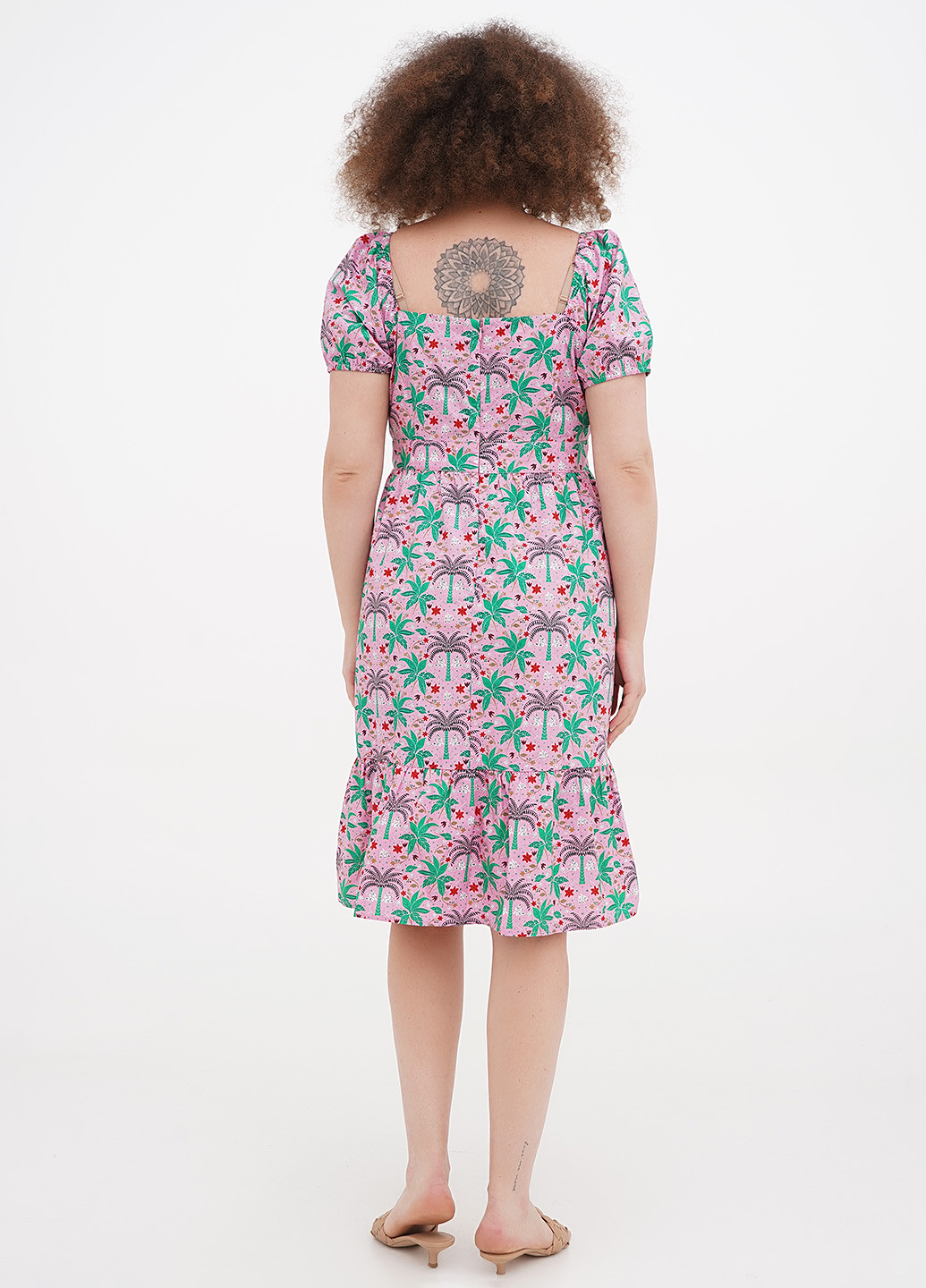 Рожева кежуал сукня кльош Boden з квітковим принтом