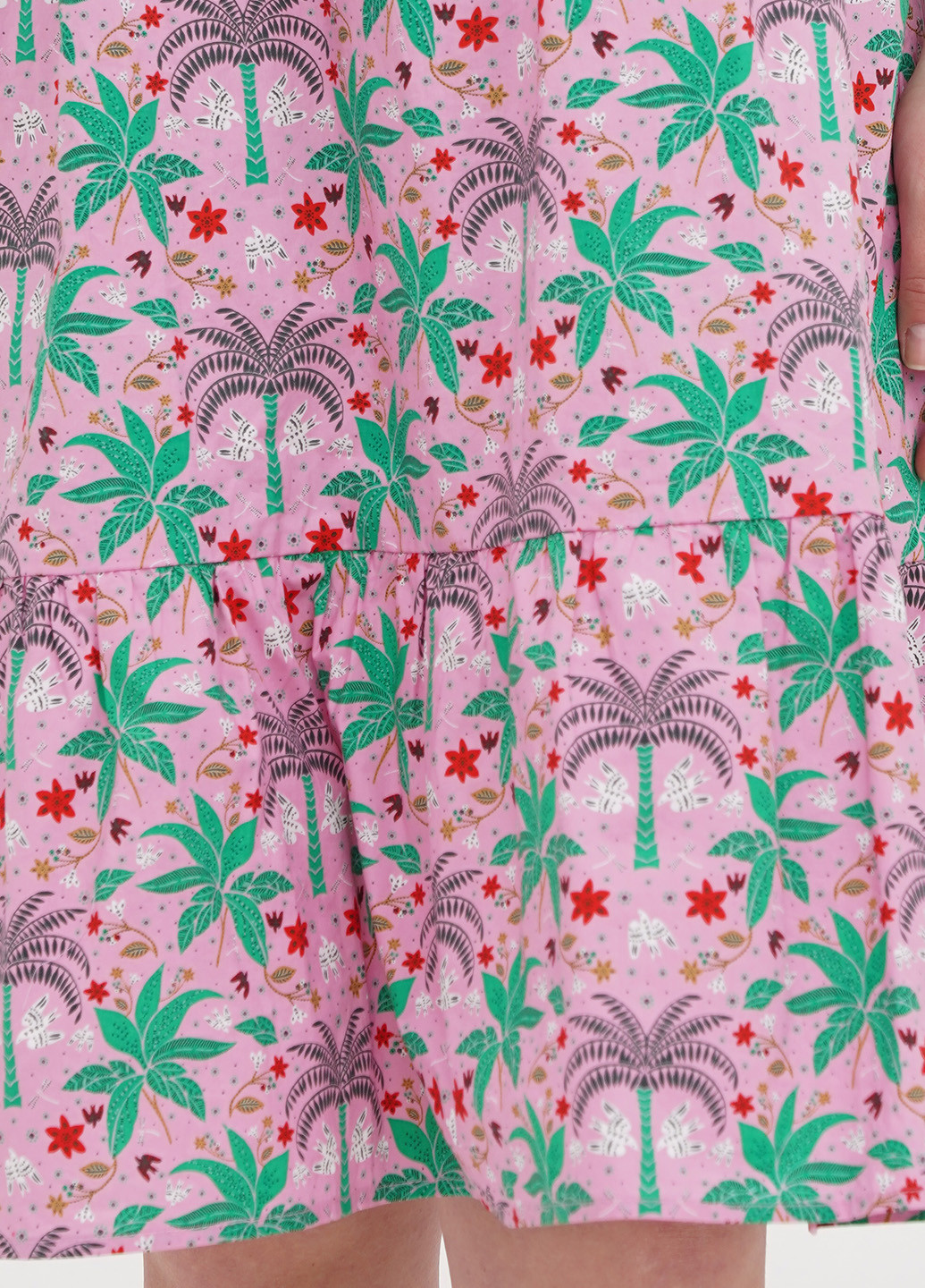 Рожева кежуал сукня кльош Boden з квітковим принтом