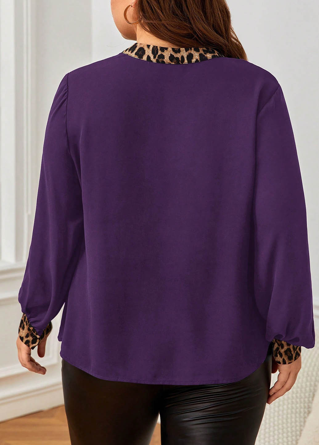 Фиолетовая блуза SHEIN