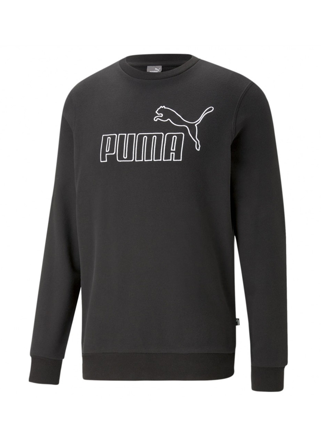 Свитшот Puma - Прямой крой логотип черный спортивный хлопок, трикотаж - (257975458)