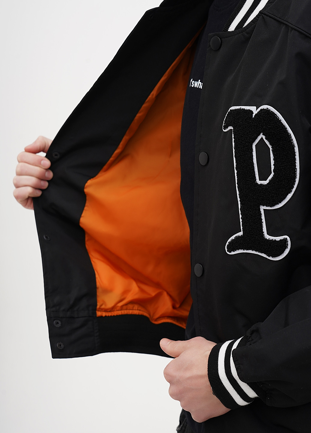 Бомбер Cropp бейсбольный на кнопках (329748193)