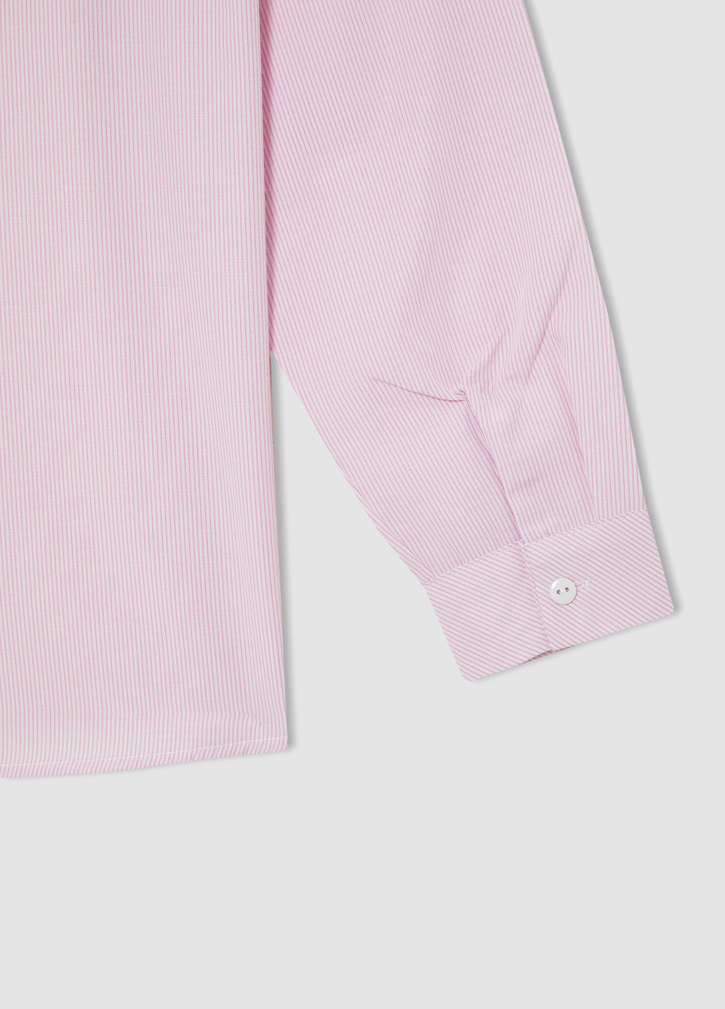 Светло-розовая кэжуал рубашка однотонная DeFacto