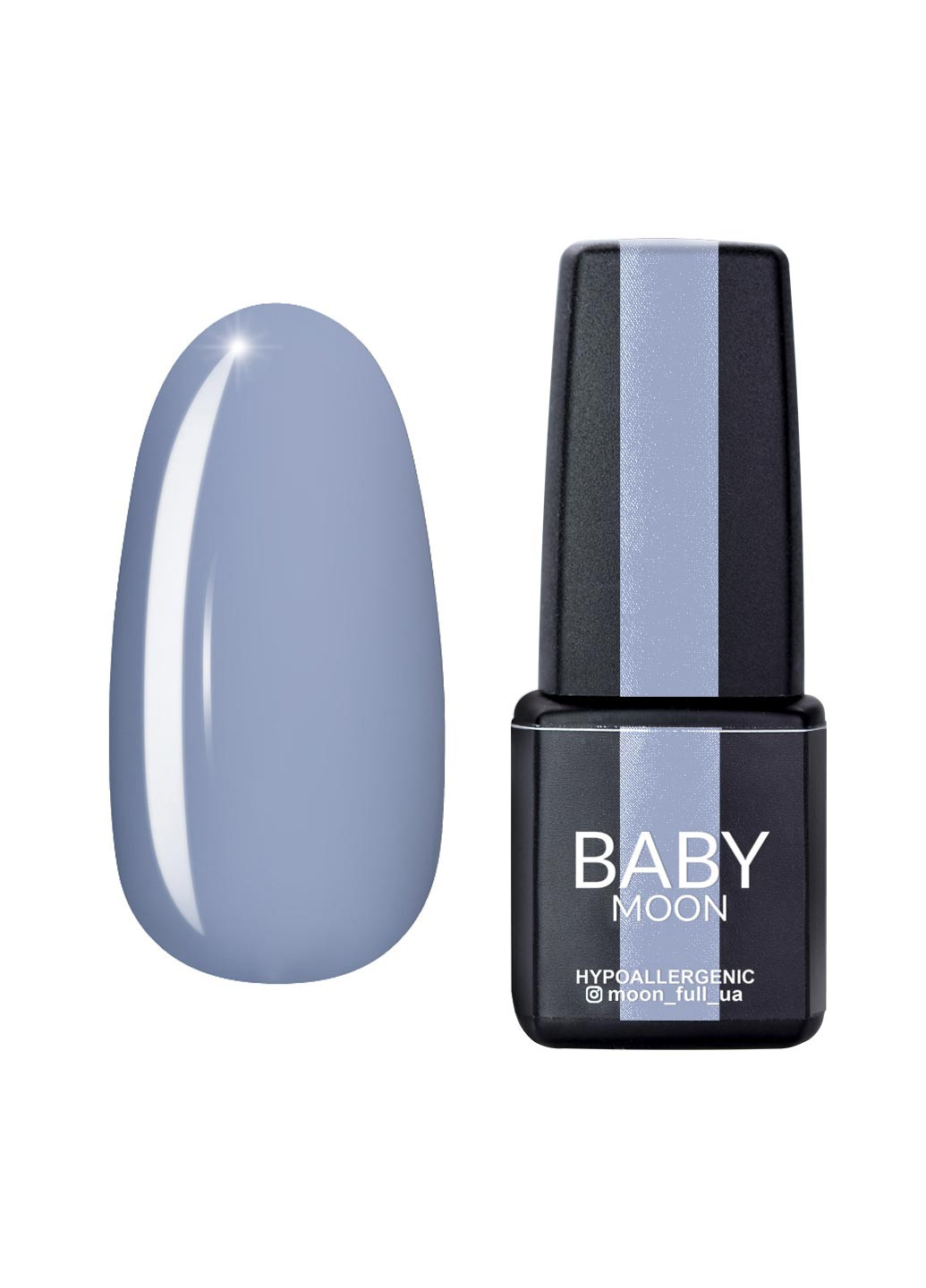 Гель лак BABY Cold Ocean Gel polish, 6 мл №018 сіро-блакитний з фіолетовим відтінком Moon (251417436)