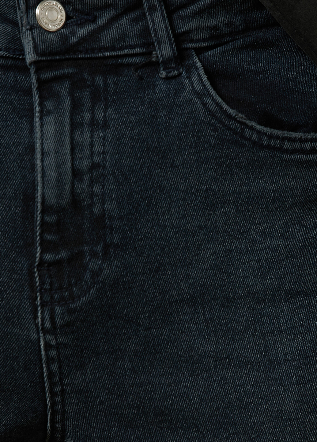 Джинси KOTON скінні, вкорочені однотонні темно-сині джинсові бавовна