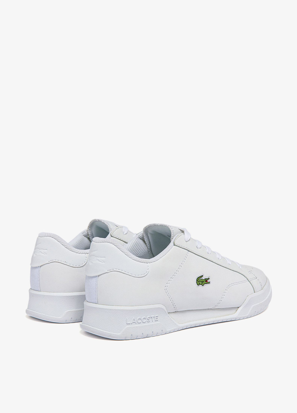 Білі осінні кросівки Lacoste TWIN SERVE