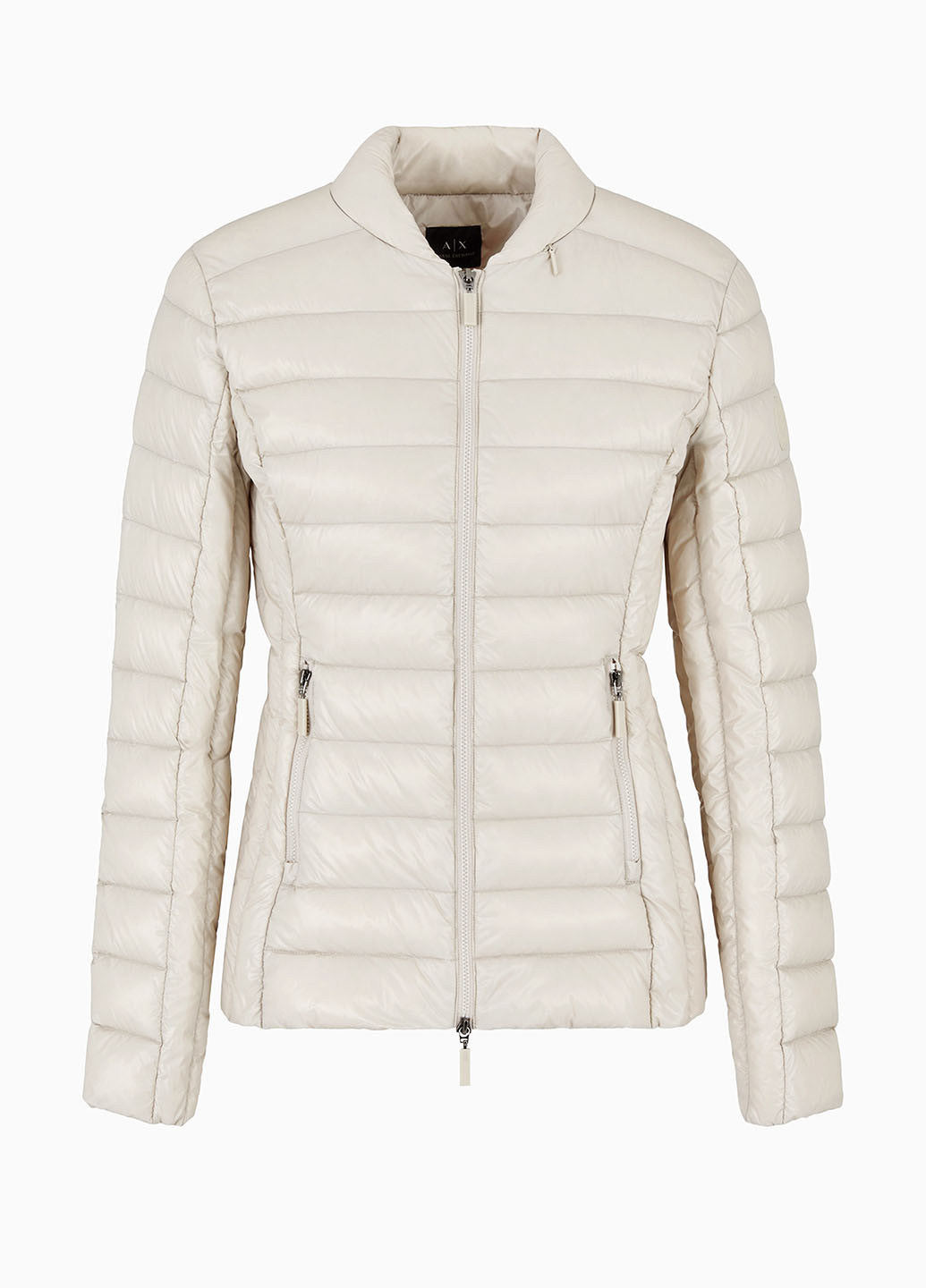 Светло-серый демисезонный Пуховик Armani Exchange