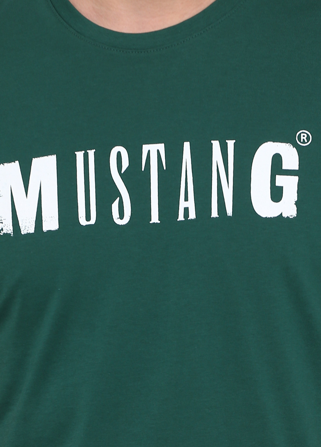 Темно-зелена літня футболка Mustang