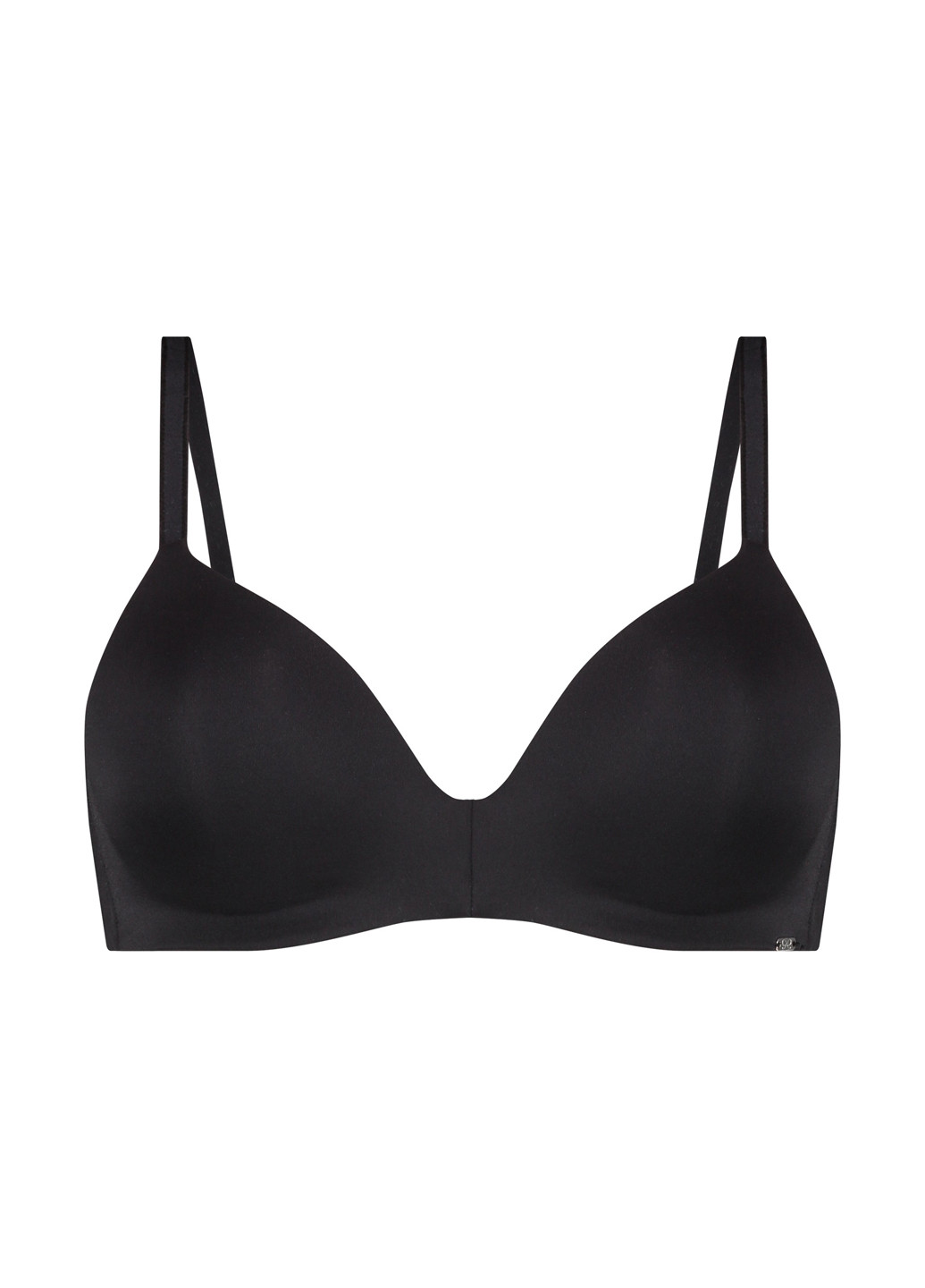 Чёрный балконет бюстгальтер Hunkemoller без косточек полиамид