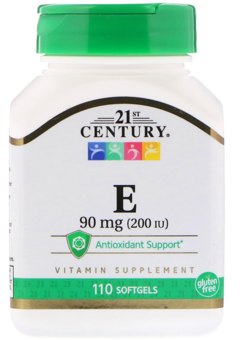 Вітамін Е Vitamin E 90 mg (200 IU) 110 Softgels 21st Century (256143694)