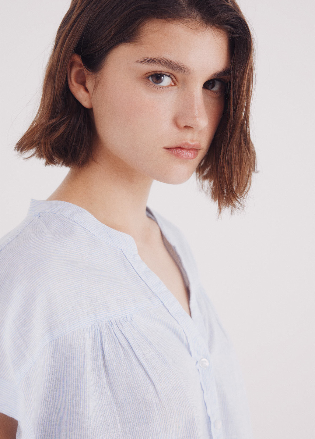 Голубая блуза Springfield