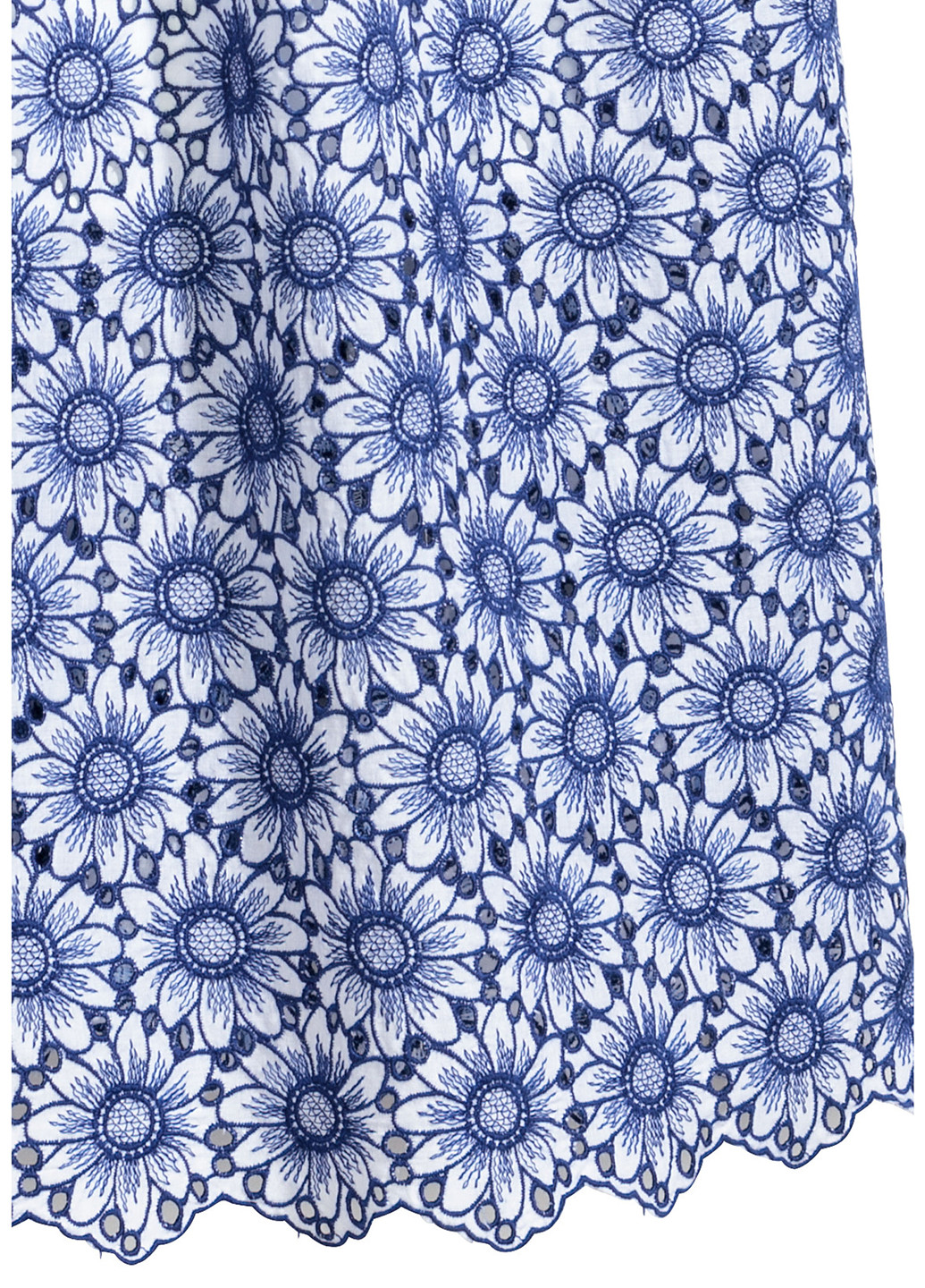 Синя коктейльна сукня кльош H&M з квітковим принтом