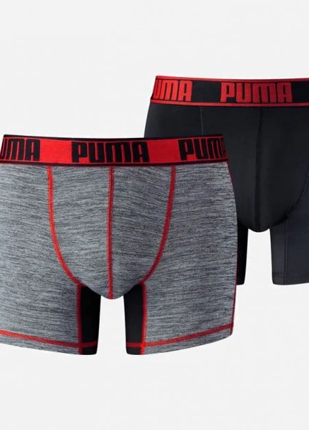 Труси-шорти Active Grizzly Malange Boxer 2P 90695101 XXL 2 шт Black/Red (8718824381619) Puma (252535953)