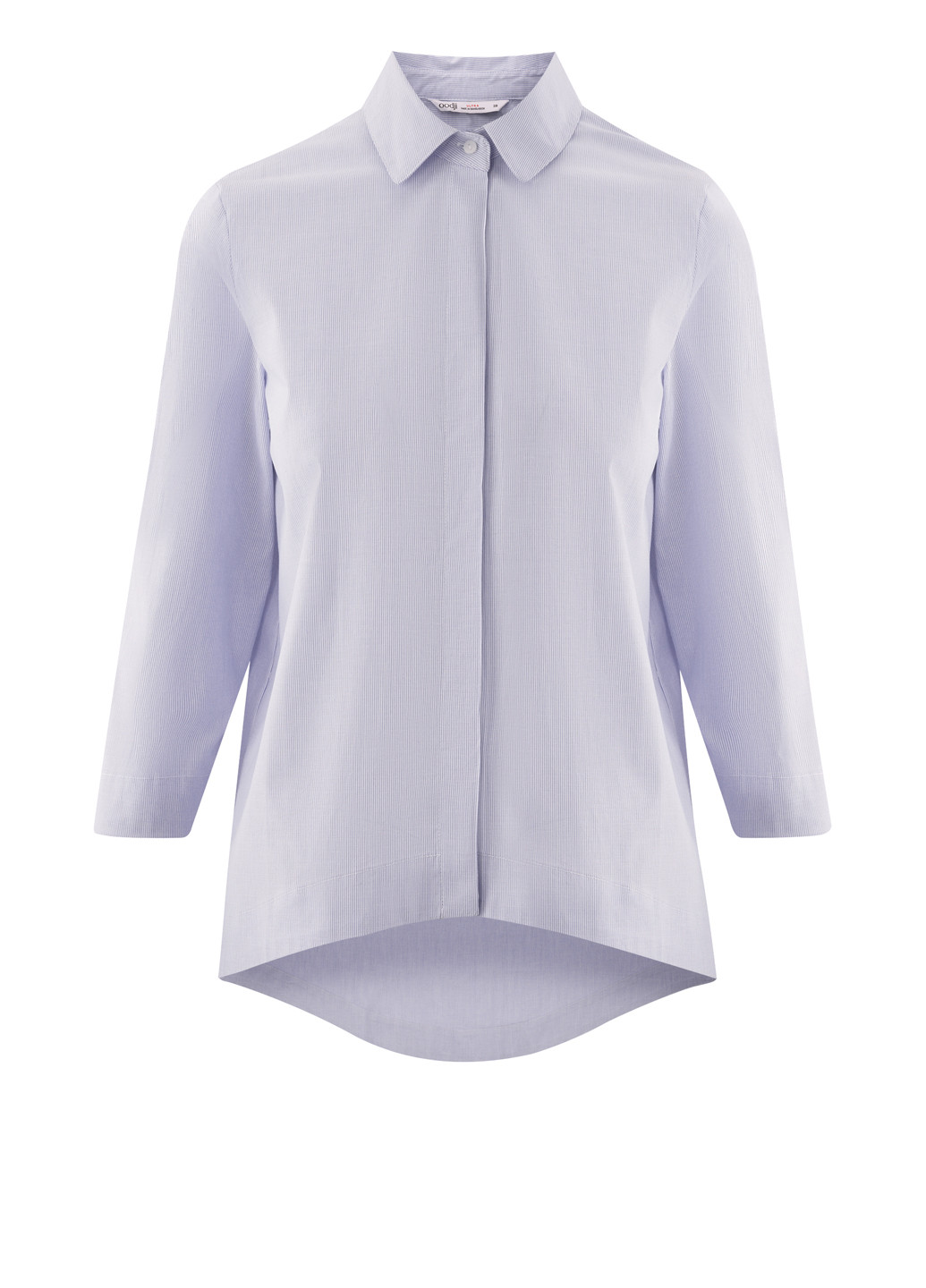 Белая демисезонная блуза с длинным рукавом Oodji