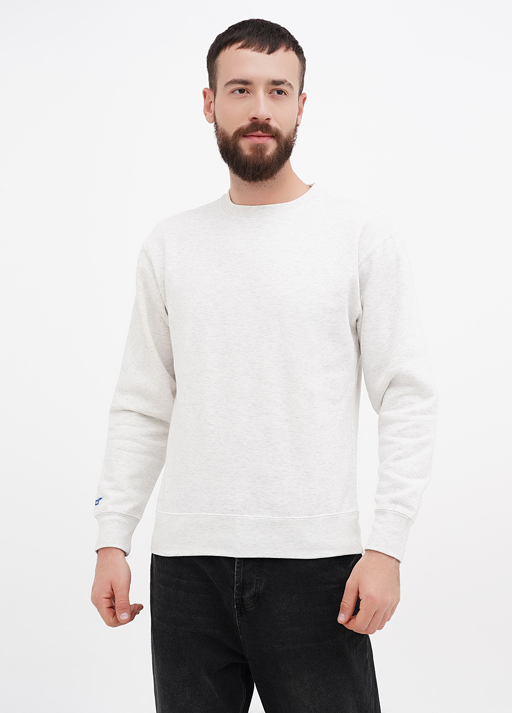 Світло-сірий світшот Blue 84 малюнок без декору (311528548)