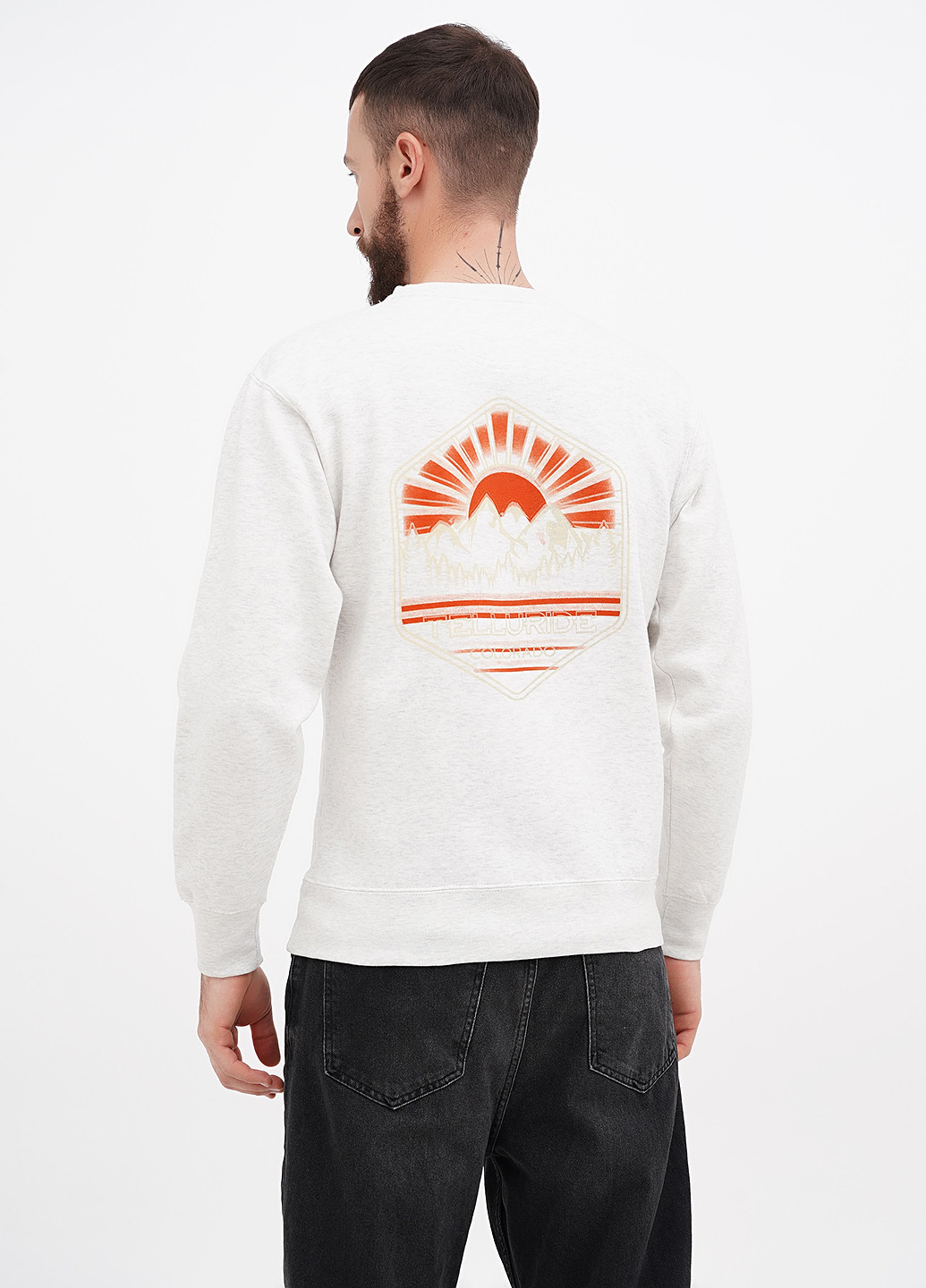 Світло-сірий світшот Blue 84 малюнок без декору (311528548)