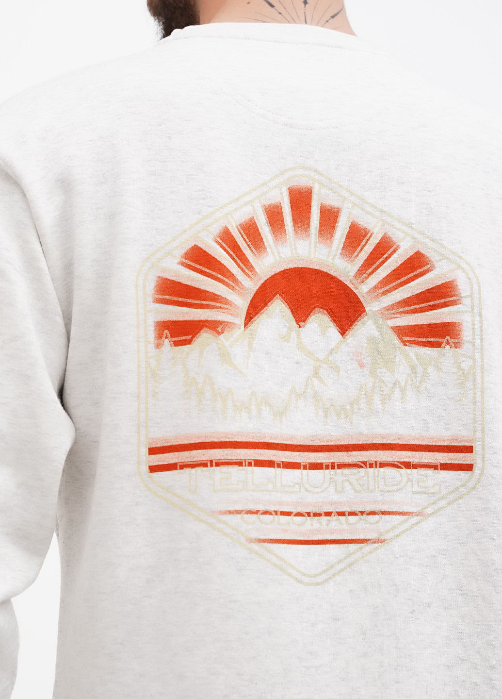 Світло-сірий світшот Blue 84 малюнок без декору (311528548)