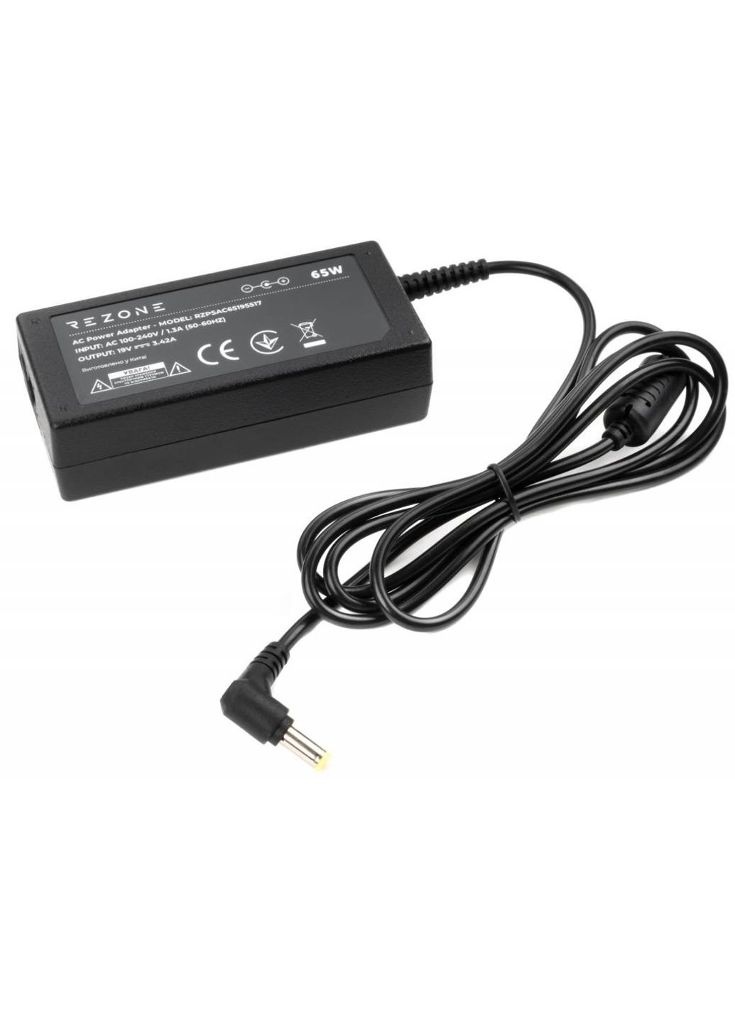 Джерело живлення до ноутбука Acer 65W 19V 3,42a Connector 5.5 * 1.7 (RZPSAC65195517) Rezone ACER 65W 19V 3,42A разъем 5.5*1.7 (250054459)