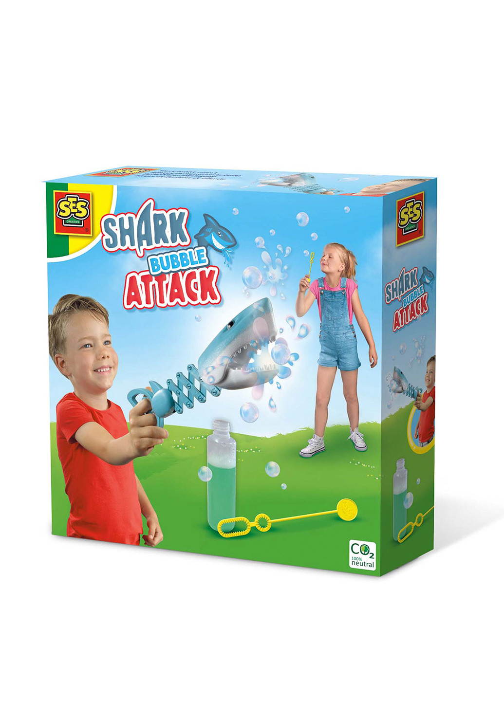 Ігровий набір з мильними бульбашками Атака акули, 200 мл Ses Creative (251774392)