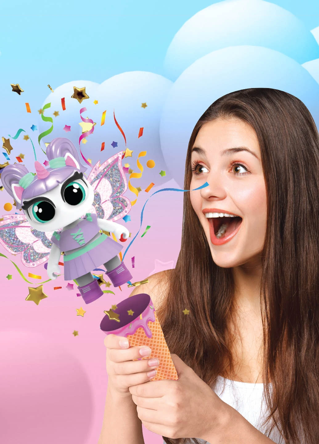 Игровой набор с фигуркой Teenies Единорог с Сюрпризоим, 11,5х11,5х25 см Unicones (271043809)