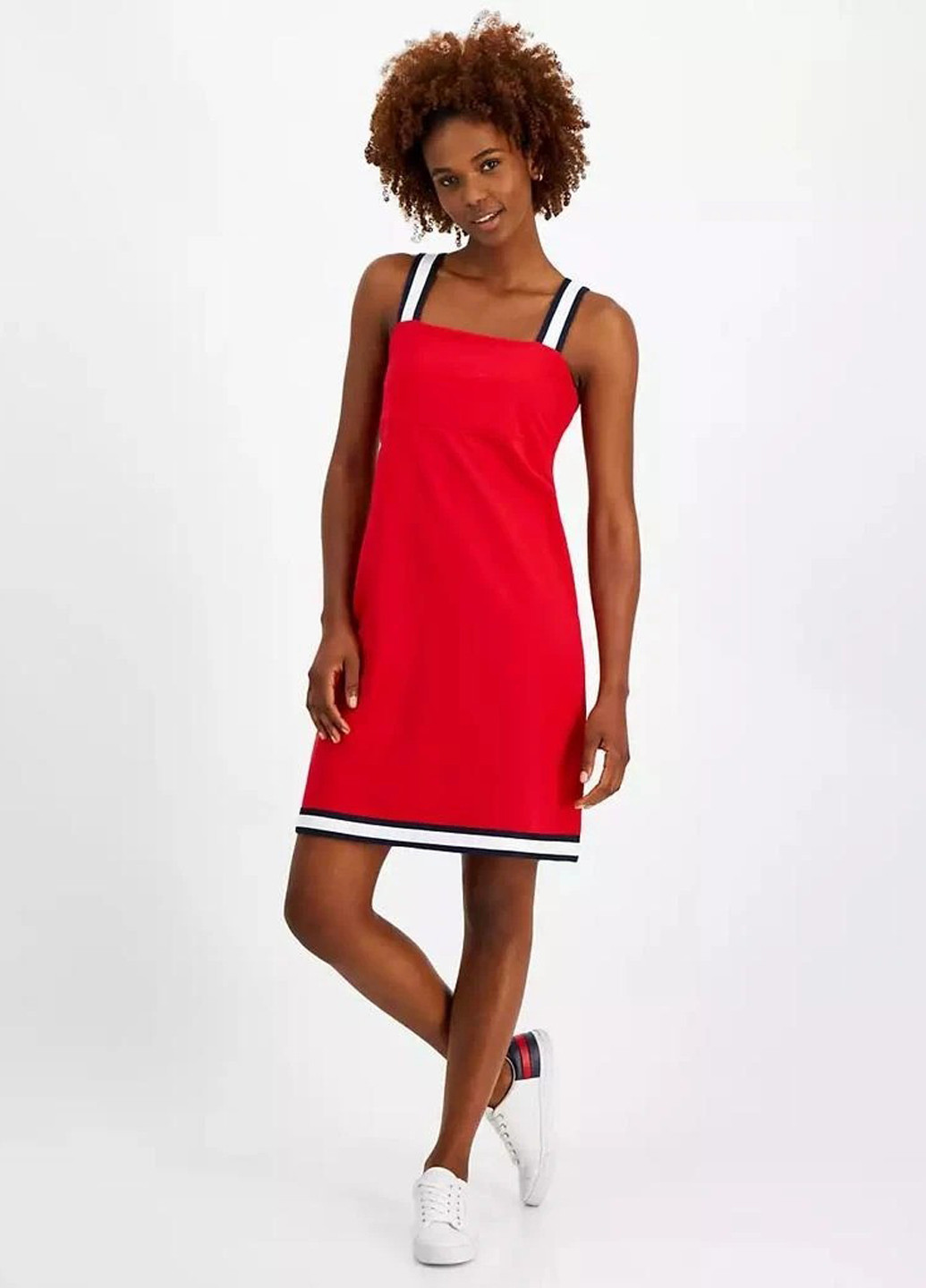Червона кежуал сукня а-силует Tommy Hilfiger однотонна