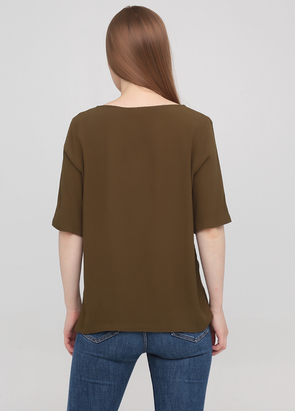 Оливкова (хакі) літня блузка Minimum