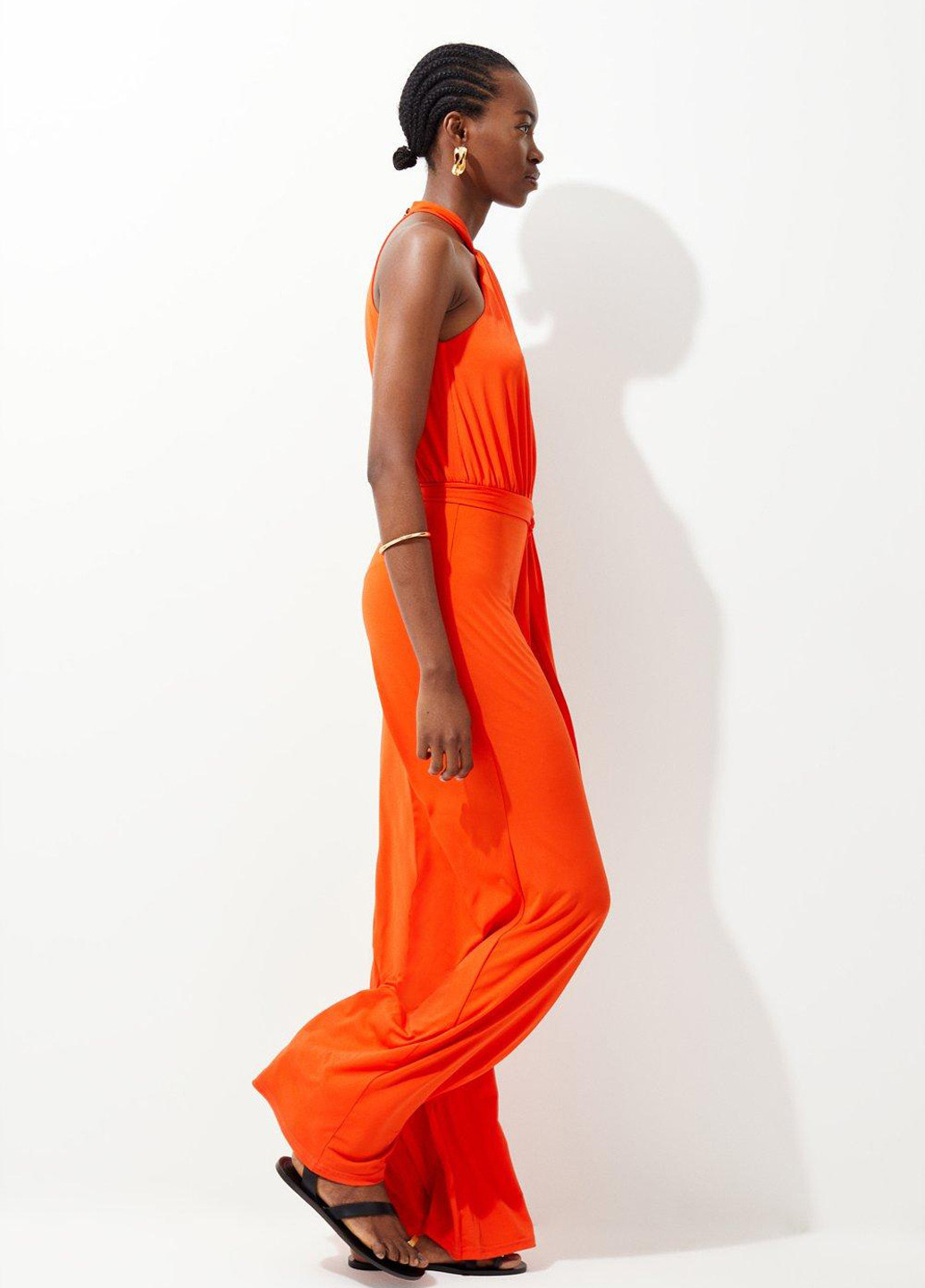 Комбінезон Karen Millen комбінезон-брюки однотонний помаранчевий кежуал перероблений поліестер