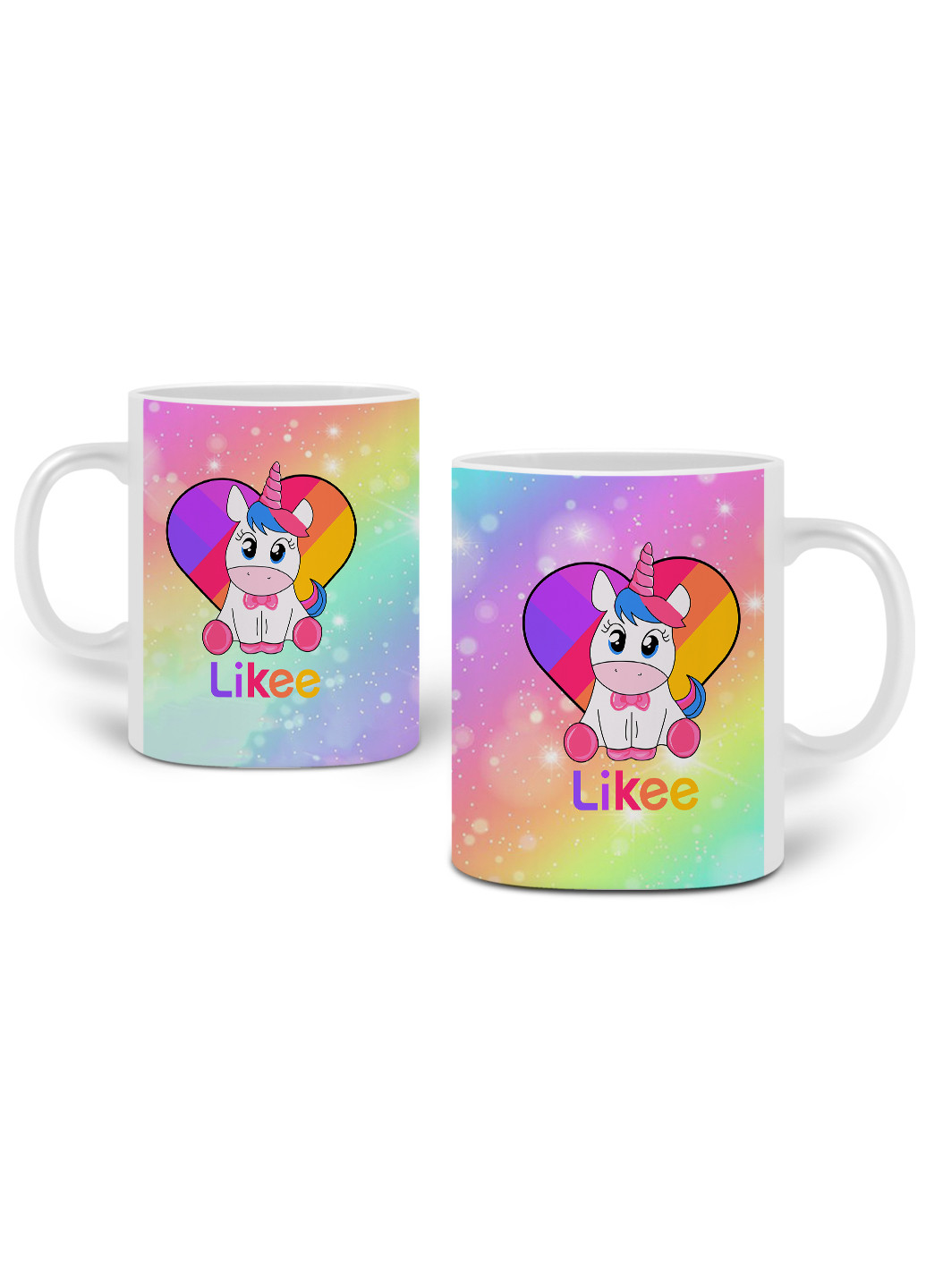 Кружка Лайк Єдиноріг (Likee Unicorn) 330 мл горнятко керамічне (20259-1594) MobiPrint (219776324)