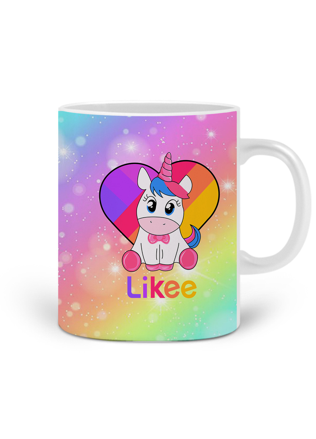 Кружка Лайк Єдиноріг (Likee Unicorn) 330 мл горнятко керамічне (20259-1594) MobiPrint (219776324)
