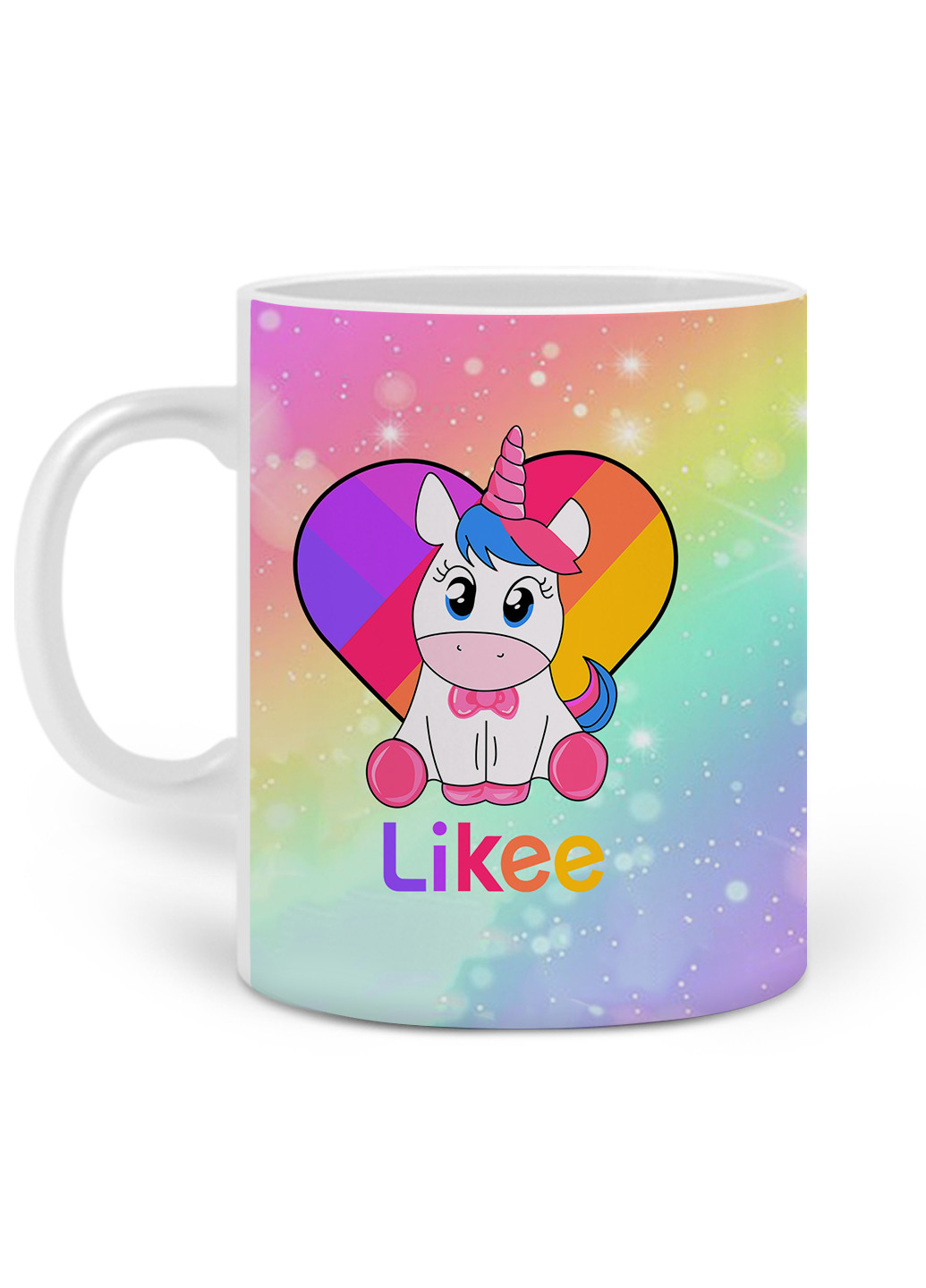 Кружка Лайк Єдиноріг (Likee Unicorn) 330 мл горнятко керамічне (20259-1594) MobiPrint (219776324)