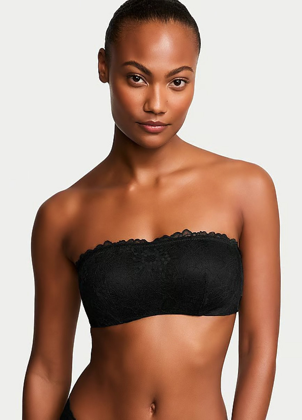 Чорний демісезонний комплект (бюстгалтер, трусики) Victoria's Secret