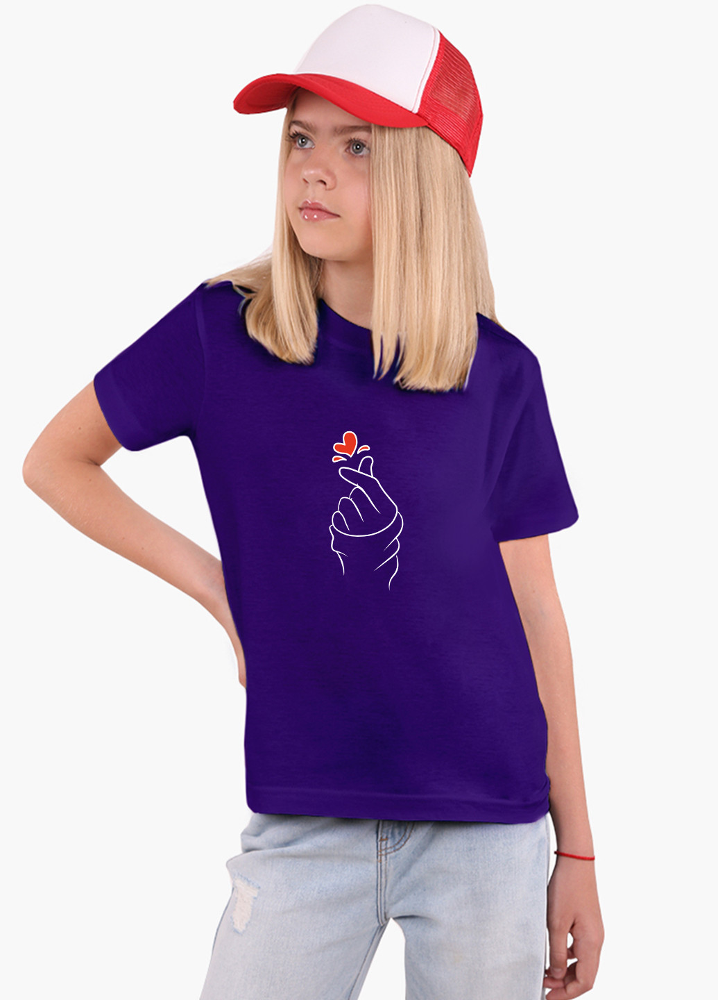 Фіолетова демісезонна футболка дитяча бтс (bts) (9224-1165) MobiPrint