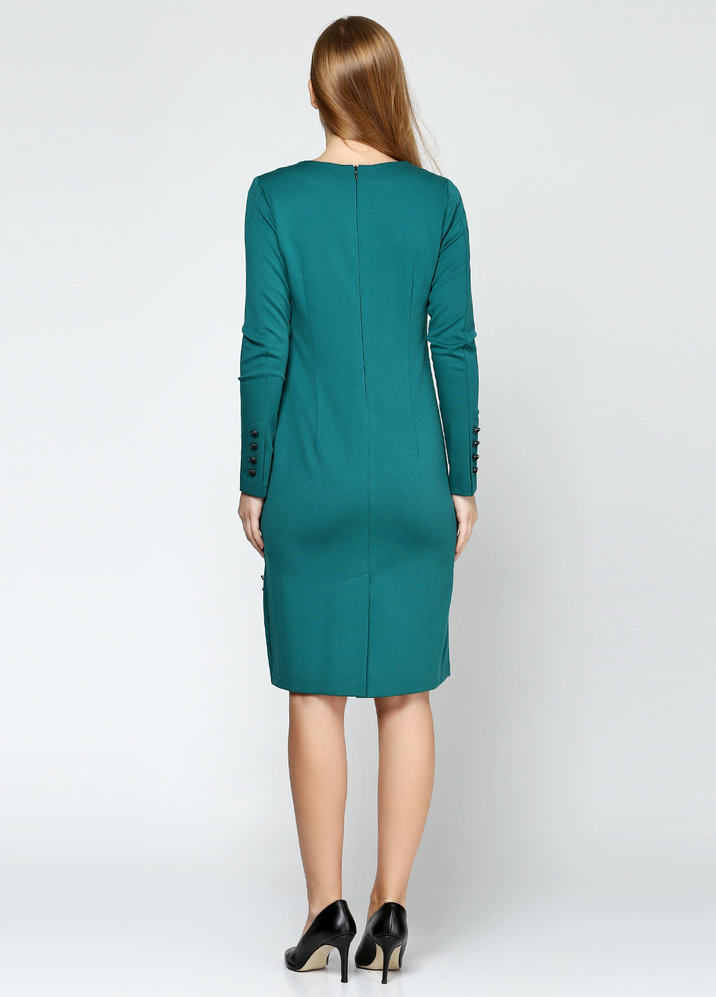 Зеленое кэжуал платье Stefanie L однотонное