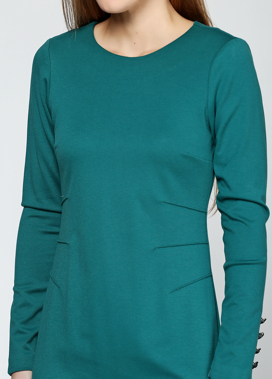 Зеленое кэжуал платье Stefanie L однотонное