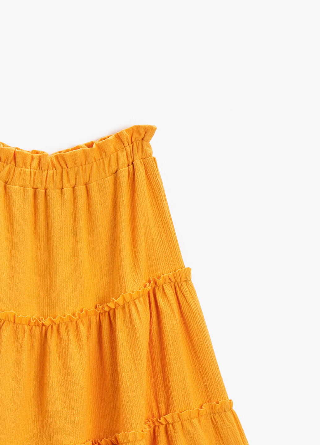 Светло-оранжевая кэжуал юбка KOTON клешированная