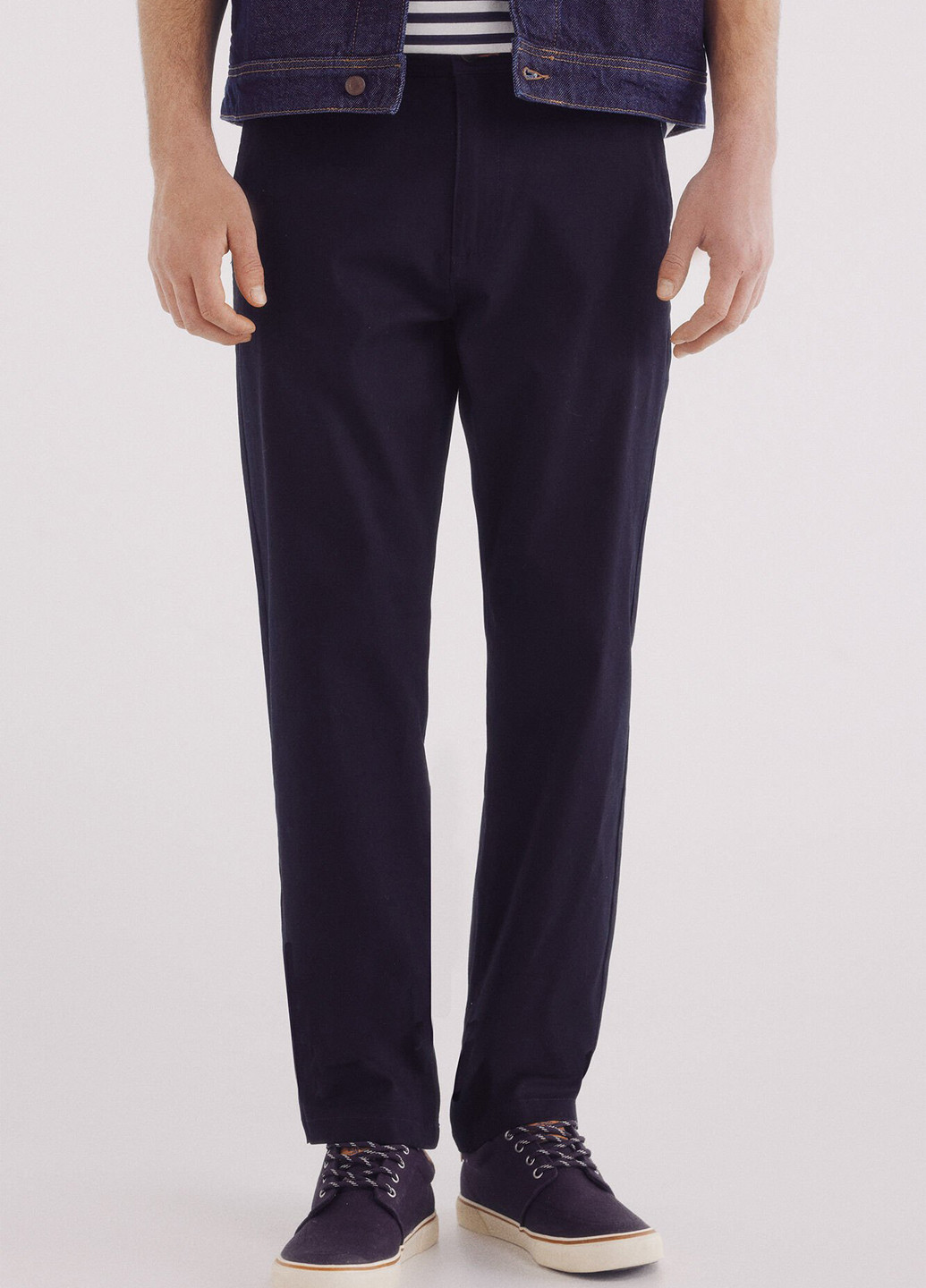 Темно-синие кэжуал демисезонные чиносы брюки Springfield