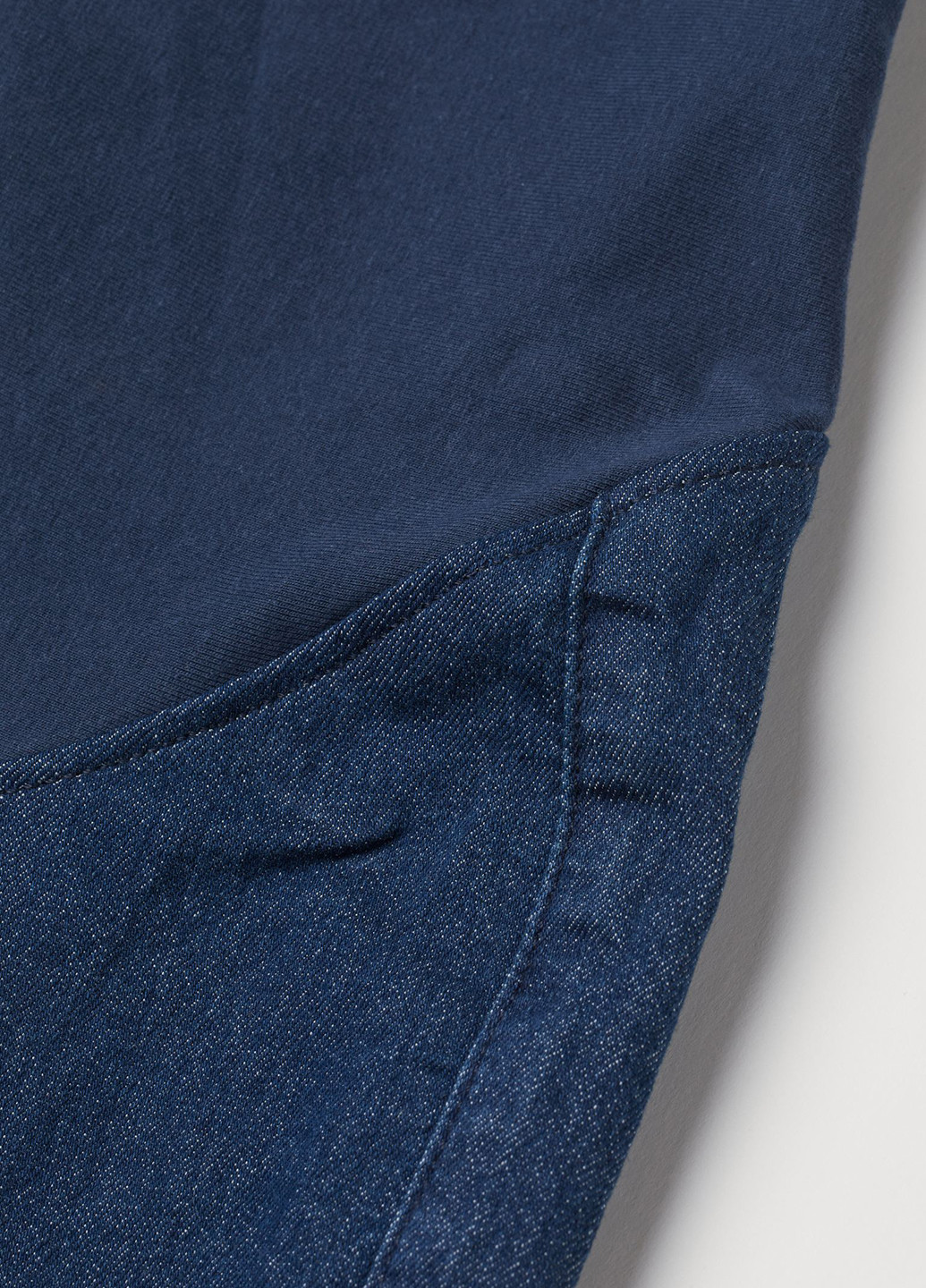 Джегінси для вагітних H&M однотонні сині джинсові бавовна