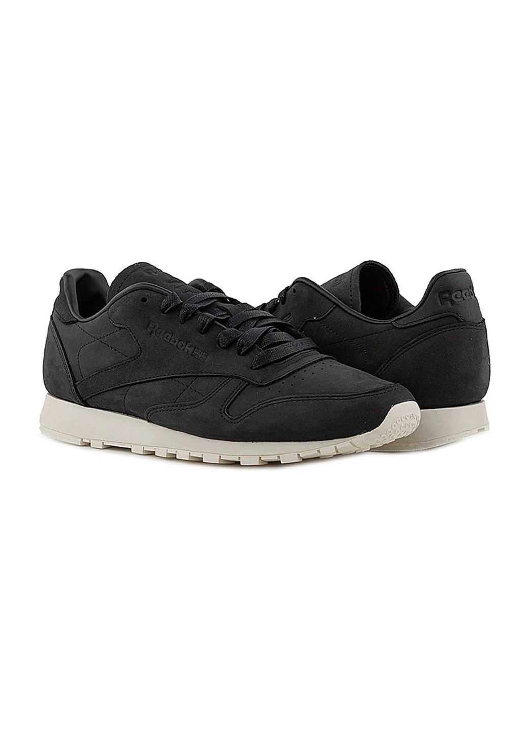 Чорні кросівки cl lthr lux pw демісезон Reebok