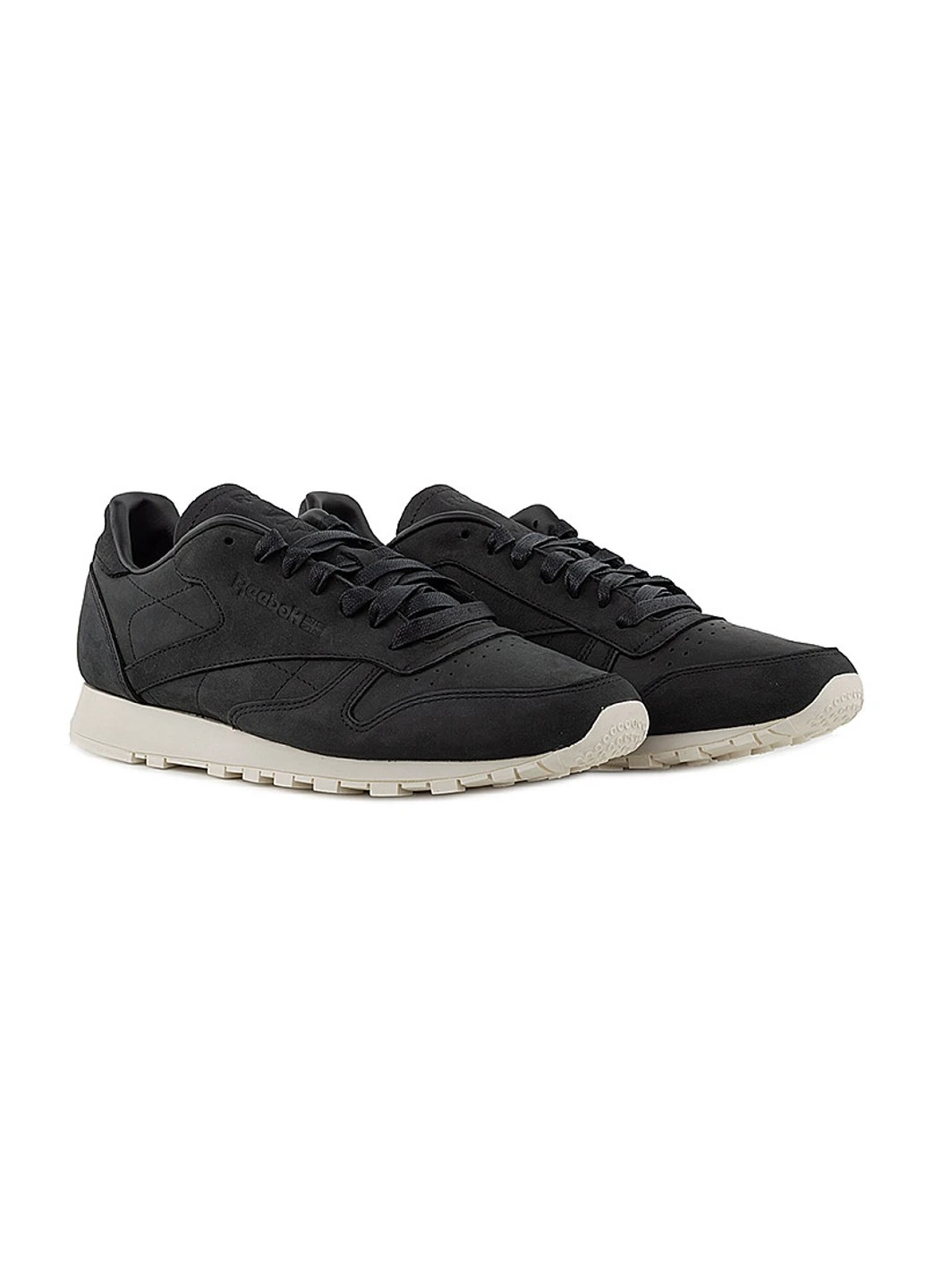 Чорні кросівки cl lthr lux pw демісезон Reebok